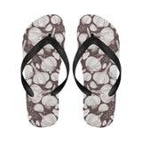 Garlic bulb dark background Unisex Flip Flops