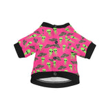 Alien Pattern Print Design 03 All Over Print Pet Dog Round Neck Fuzzy Shirt