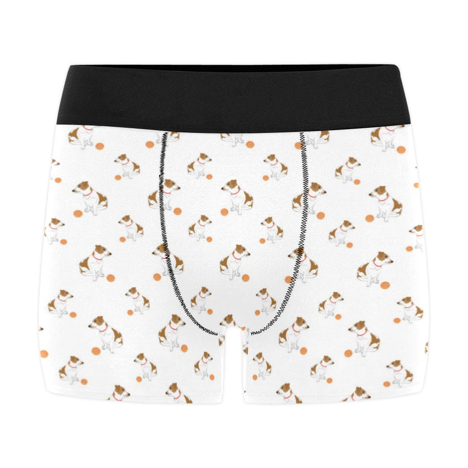 Jack Russel Pattern Print Design 05 Men's All Over Print Boxer Briefs Men's Underwear