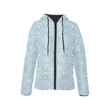 arabic pattern Women's Padded Hooded Jacket