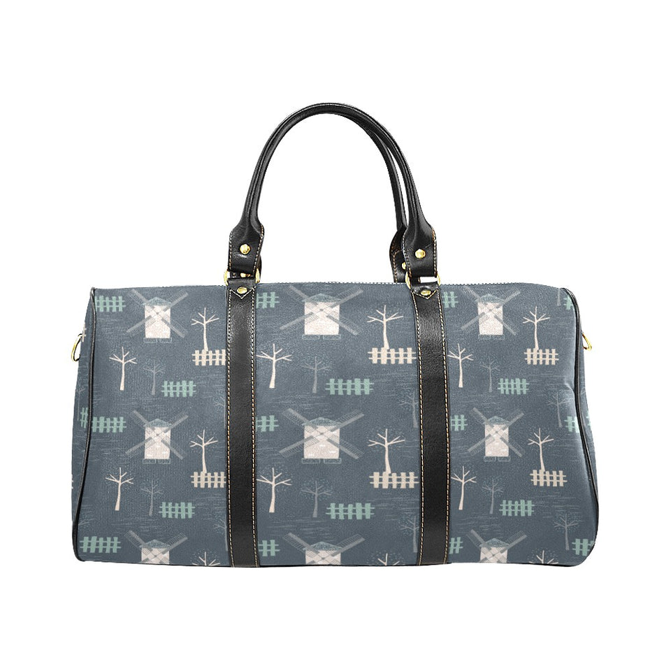 windmill tree pattern Travel Bag
