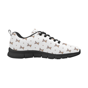 Greyhound Pattern Print Design 05 Men's Breathable Sneakers ( Model 055)