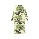 Bonsai pattern Blanket Robe with Sleeves