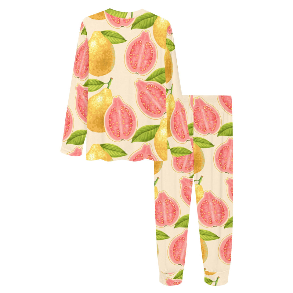 Beautiful guava pattern Women's All Over Print Pajama Set