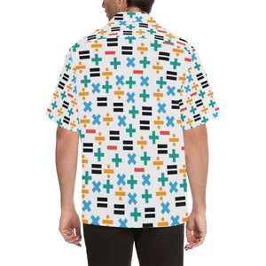 Math Pattern Print Design 05 Men's All Over Print Hawaiian Shirt (Model T58)