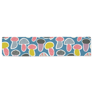Colorful mushroom design pattern Table Runner