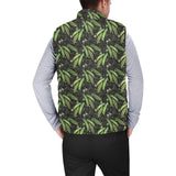 Green Peas Pattern Print Design 02 Men's Padded Vest