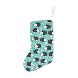 Hedgehog Pattern Print Design 03 Christmas Stocking