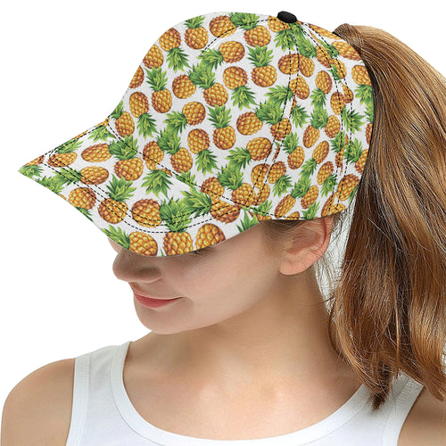 Pineapples design pattern All Over Print Snapback Cap