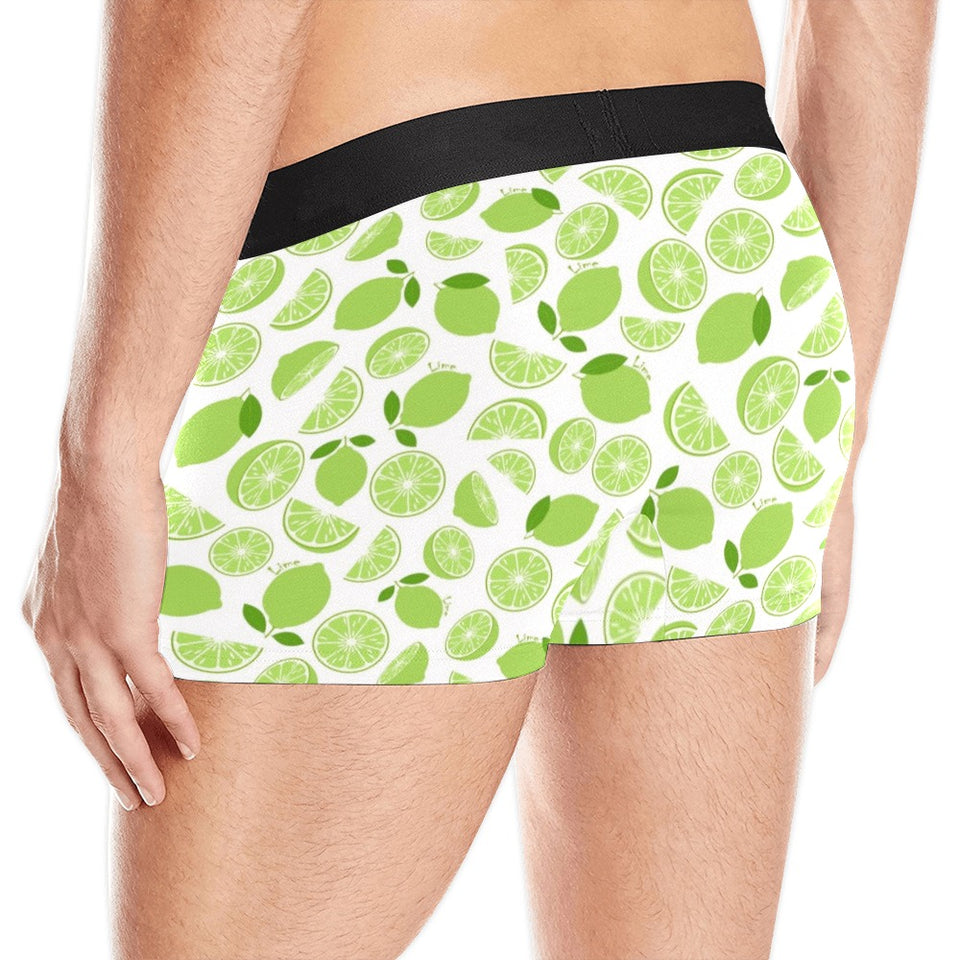 Lime design pattern Men's All Over Print Boxer Briefs Men's Underwear