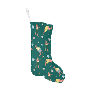 Kangaroo leaves pattern Christmas Stocking