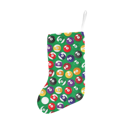 Billiard Ball Pattern Print Design 02 Christmas Stocking