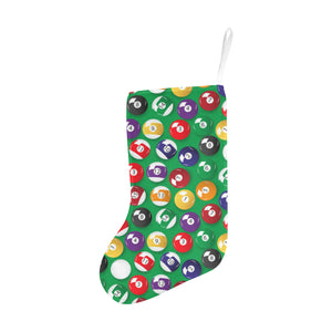 Billiard Ball Pattern Print Design 02 Christmas Stocking