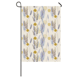 Lavender modern pattern blackground House Flag Garden Flag