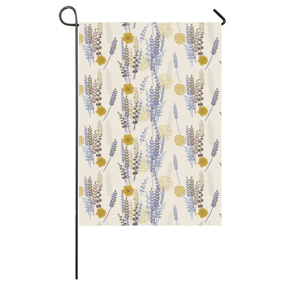 Lavender modern pattern blackground House Flag Garden Flag