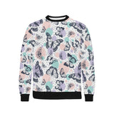 Butterfly pattern Men's Crew Neck Sweatshirt