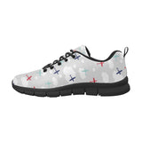 Airplane cloud grey background Men's Sneaker Shoes
