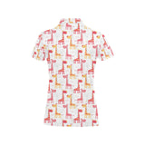 Giraffe Pattern Print Design 03 Women's All Over Print Polo Shirt