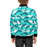 Dolphin sea pattern Kids' Boys' Girls' Bomber Jacket