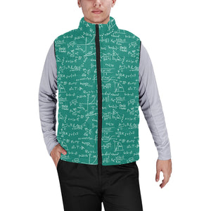 Math Pattern Print Design 01 Men's Padded Vest