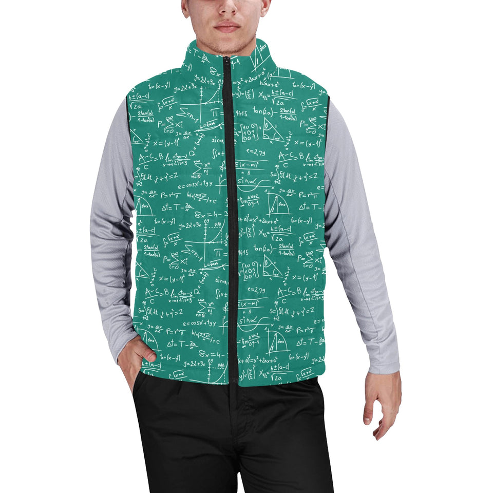 Math Pattern Print Design 01 Men's Padded Vest