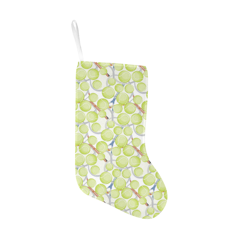 Tennis Pattern Print Design 01 Christmas Stocking