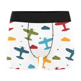 Airplane star cloud colorful Men's All Over Print Boxer Briefs Men's Underwear