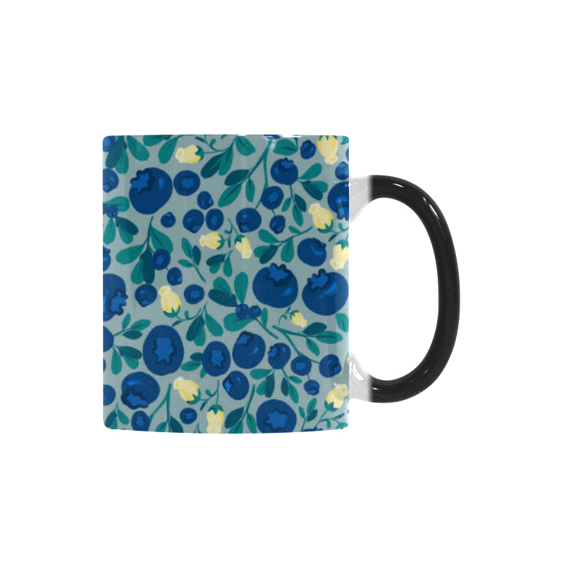 blueberry design pattern Morphing Mug Heat Changing Mug