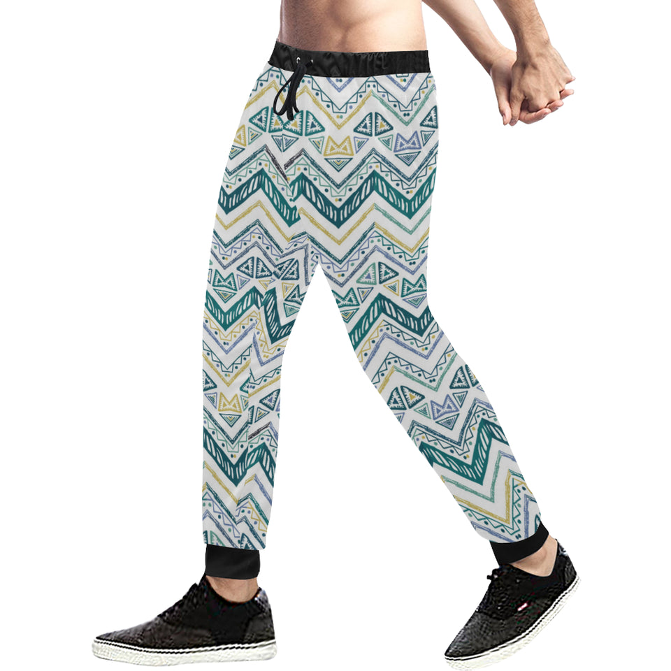 zigzag  chevron paint design pattern Unisex Casual Sweatpants