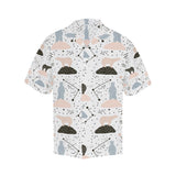 Polar bears star poka dot pattern Men's All Over Print Hawaiian Shirt