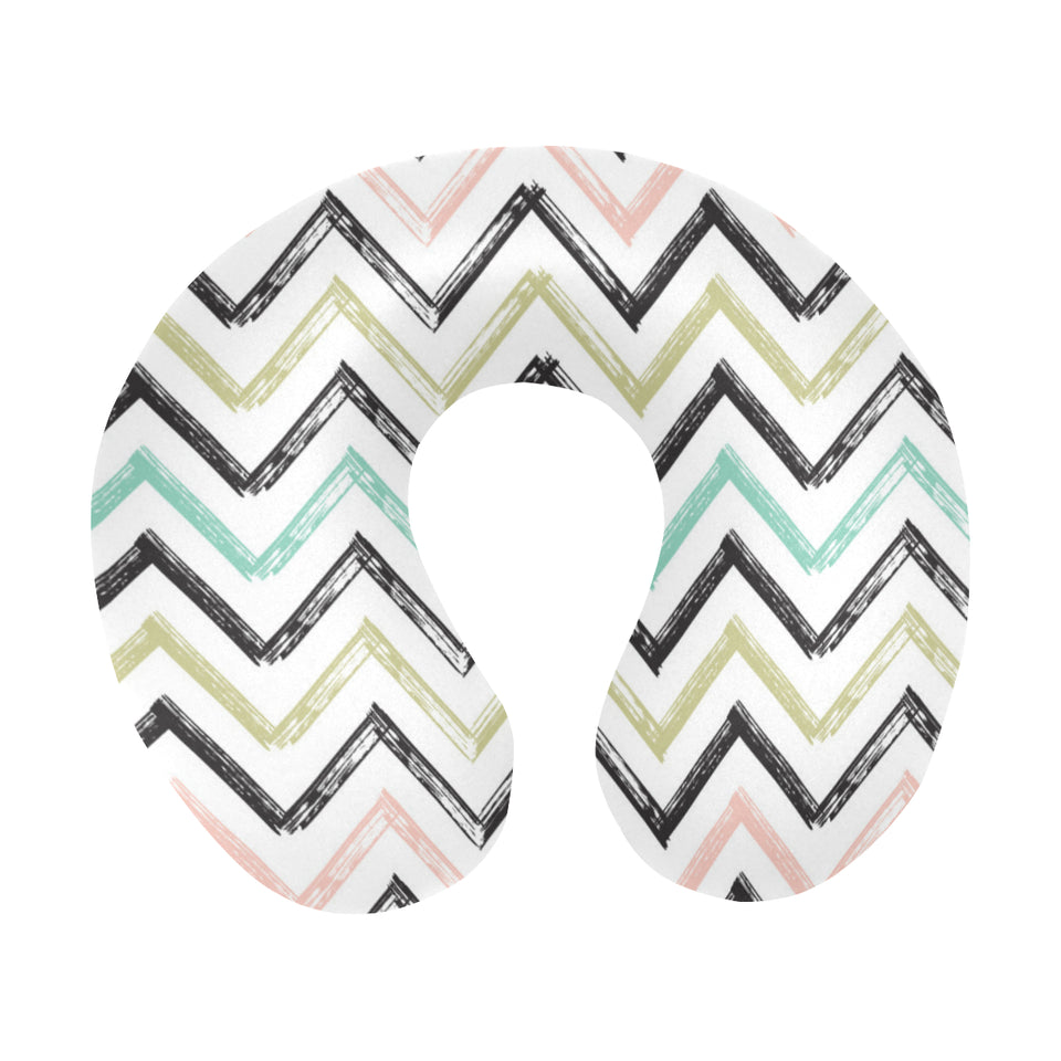 zigzag  chevron paint pattern U-Shaped Travel Neck Pillow