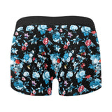 Skull flower roses leave pattern Men's All Over Print Boxer Briefs Men's Underwear
