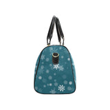 Snowflake pattern dark background Travel Bag