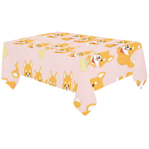 Cute shiba inu dog pattern Tablecloth