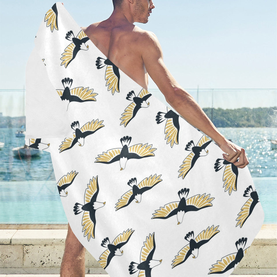 Eagle Pattern Print Design 03 Beach Towel
