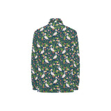 Pelican Pattern Print Design 05 Women's Long Sleeve Polo Shirt