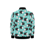Hedgehog Pattern Print Design 03 Kids' Boys' Girls' Bomber Jacket