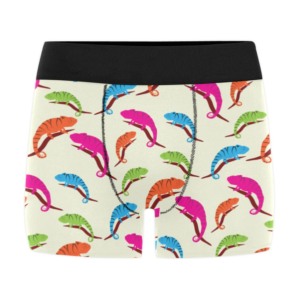 Colorful Chameleon lizard pattern Men's All Over Print Boxer Briefs Men's Underwear