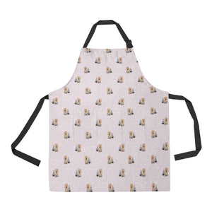 Yorkshire Terrier Pattern Print Design 02 All Over Print Adjustable Apron