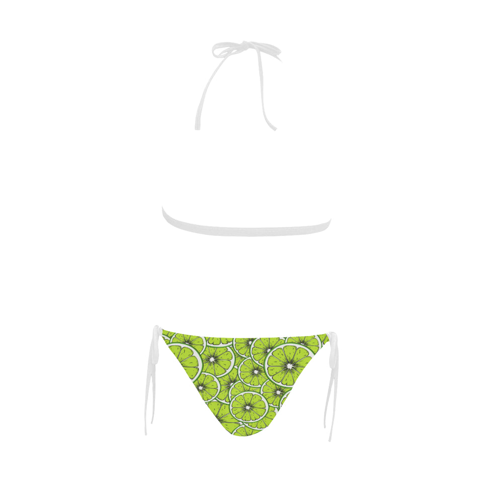 Slices of Lime design pattern Sexy Bikinis Two-Piece Swimsuits