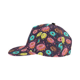 Colorful donut glaze pattern All Over Print Snapback Cap