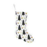 Christmas tree holly snow star pattern Christmas Stocking