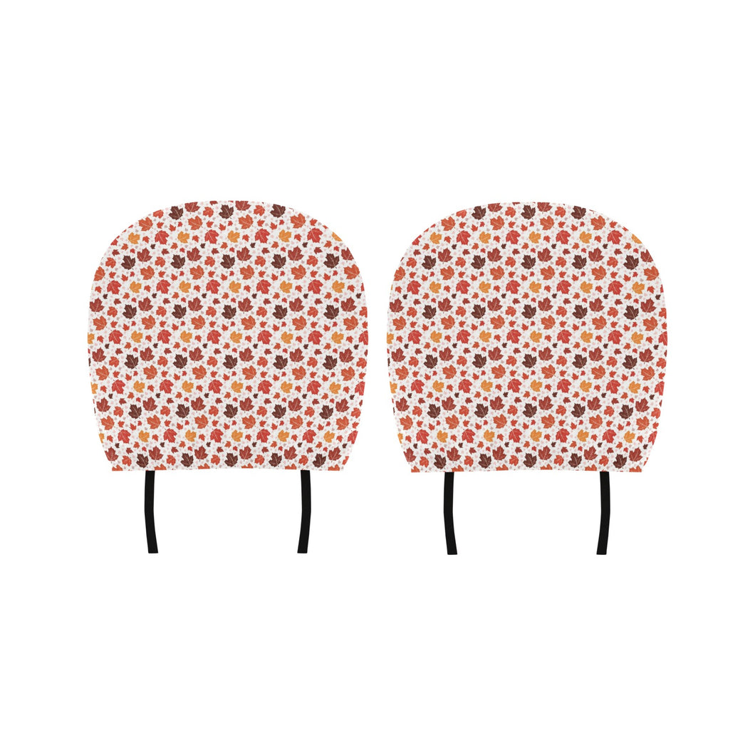 Colorful Maple Leaf pattern Car Headrest Cover
