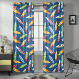 Surfboard Pattern Print Design 01 Gauze Curtain