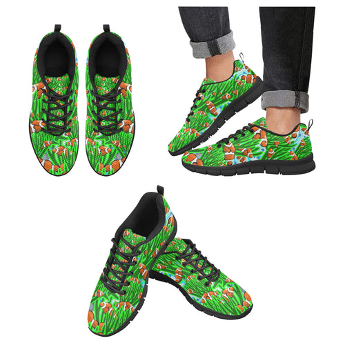 Clown Fish Pattern Print Design 01 Men's Breathable Sneakers ( Model 055)
