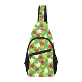 Ladybug Pattern Print Design 01 All Over Print Chest Bag