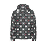 Piano Pattern Print Design 05 Kids' Boys' Girls' Padded Hooded Jacket