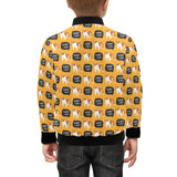 English Bulldog Pattern Print Design 04 Kids' Boys' Girls' Bomber Jacket