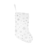 Snowflake pattern white background Christmas Stocking