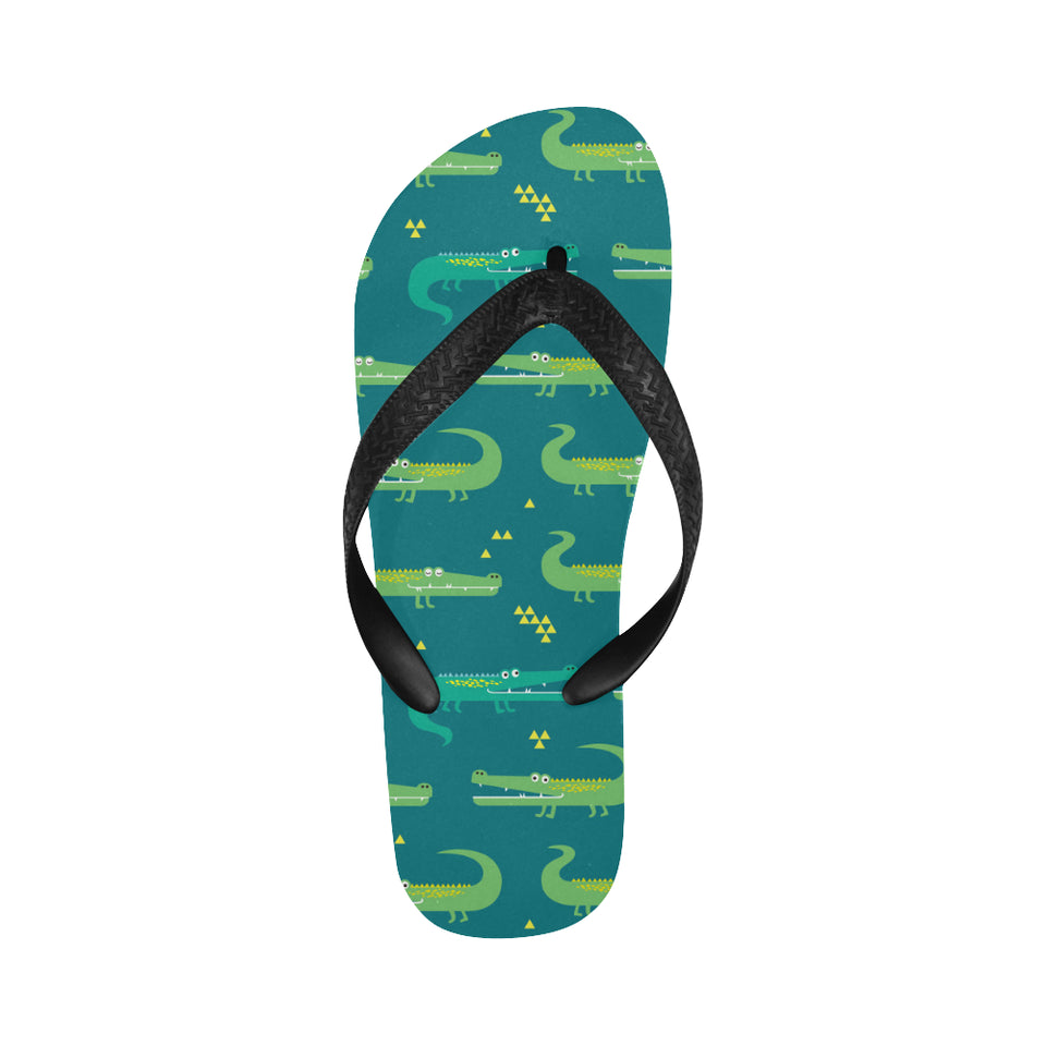 Crocodile pattern Unisex Flip Flops